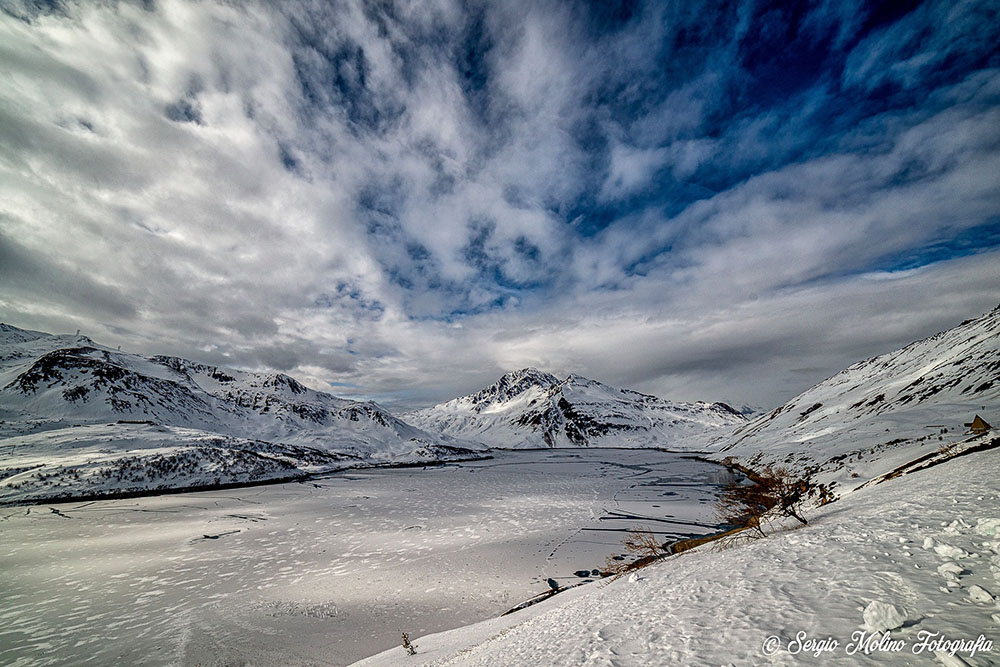 29 gennaio 2020. Sergio Molino, Lago del Moncenisio